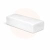 Pack 100 bandas depilatorias de celulosa 95g fabricadas en España, medidas 23x7cm, sobre fondo blanco — compatibles con cera roll-on y cera caliente
