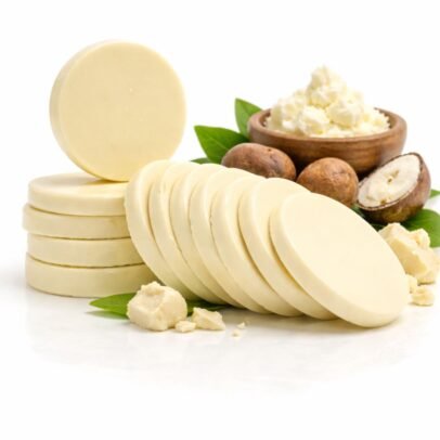 Cera depilatoria caliente marfil en discos 1kg con karité y rosa mosqueta — nutritiva, regeneradora y efecto terciopelo para pieles muy secas y maduras