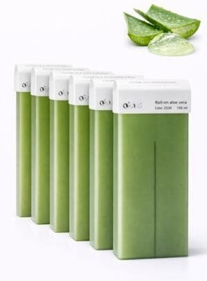 Cera roll-on aloe vera 100ml cicatrizante, antiséptica y calmante — hipoalergénica para todo tipo de pieles y zonas delicadas