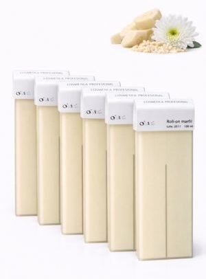 Cera roll-on marfil 100ml con cera de abejas natural y karité — nutritiva, efecto terciopelo para pieles hipersensibles