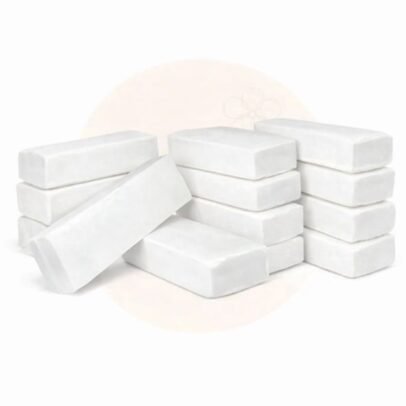 Pack 1000 bandas depilatorias de celulosa natural 23x7,5cm sobre fondo blanco — formato profesional para centros de depilación de alta rotación