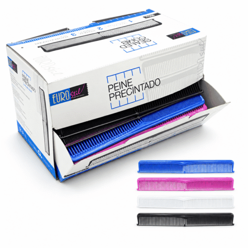 Peines desechables de colores, 100 unidades