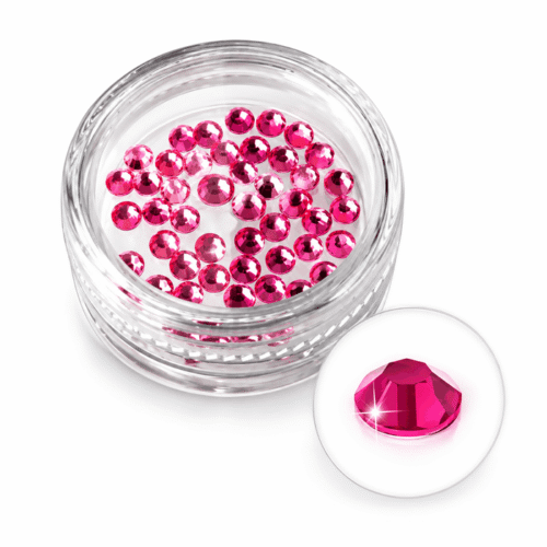 Brillantes rosas para uñas de 5 mm · 50 piezas