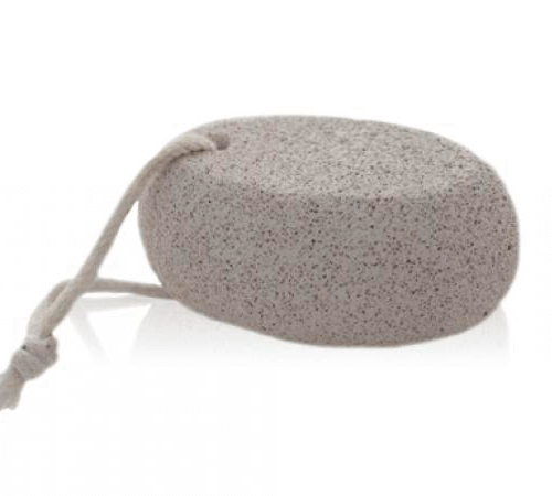 Piedra pómez ovalada con cuerda para pies