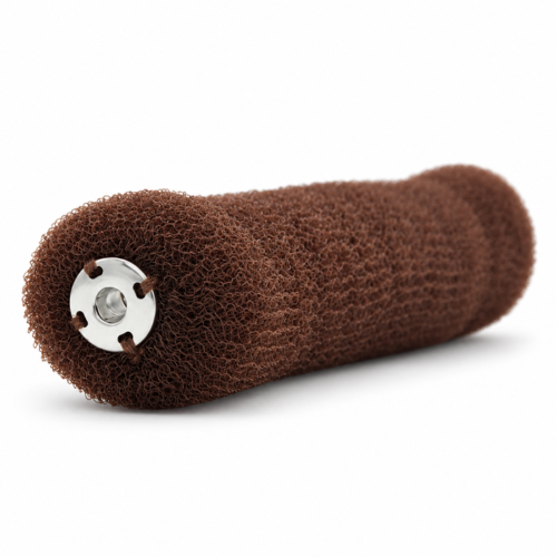 Relleno para peinados castaño con goma