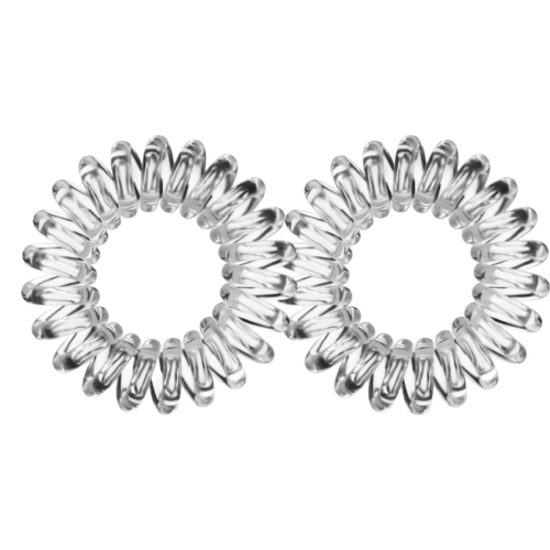 Coleteros en espiral transparentes, 2 unidades