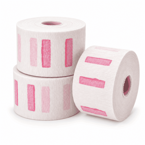 Papel crepado rosa para cuello, 5 rollos