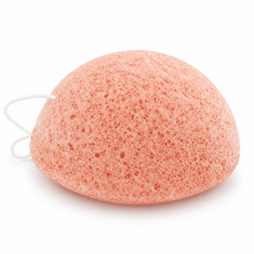 Esponja facial konjac con rosa búlgara 1 unidad