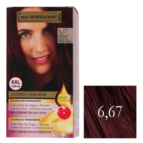Kit de tinte permanente Mix Profesional nº6,67 Rubio Oscuro