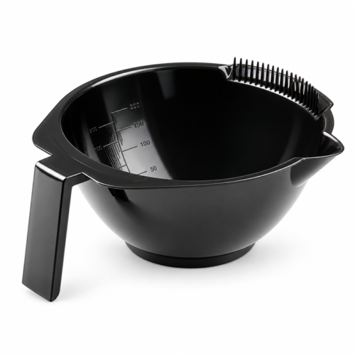 Bol para tinte negro con asa