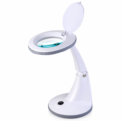 Lupa de sobremesa con luz LED y 5 dioptrías