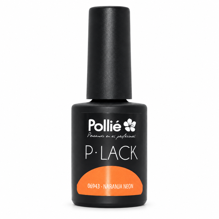 Esmalte semipermanente Naranja Neón · Pollié P-Lack 9 g
