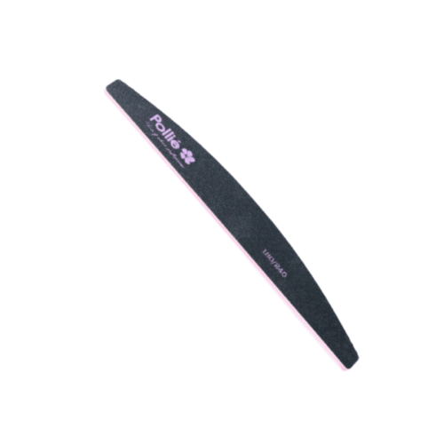 Lima de uñas media luna negra 28 x 178 mm