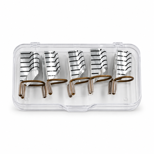 Moldes reutilizables para uñas de gel y acrílicas – 5 unidades
