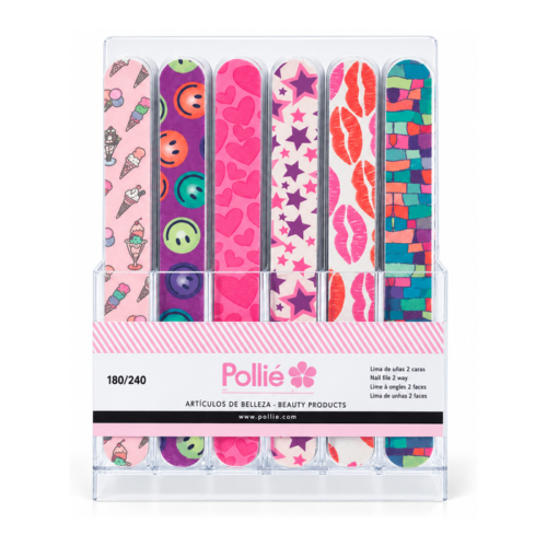 Expositor con 48 limas de uñas Fantasía