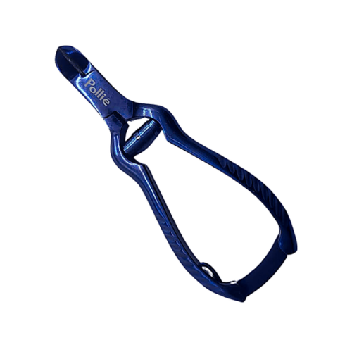 Alicate de pedicura Pollié azul titanio 12 cm