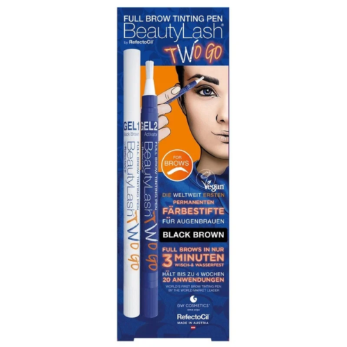 Tinte de cejas BeautyLash Two Go castaño negro