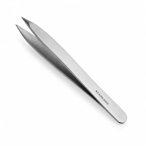 Pinza de depilar de acero inoxidable · 9 cm
