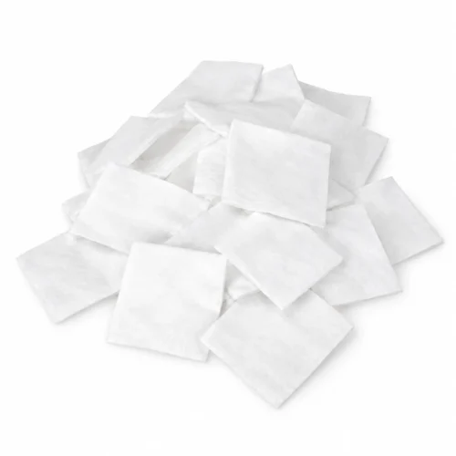 Cuadrados de algodón de 5 × 5 cm, bolsa de 500 unidades