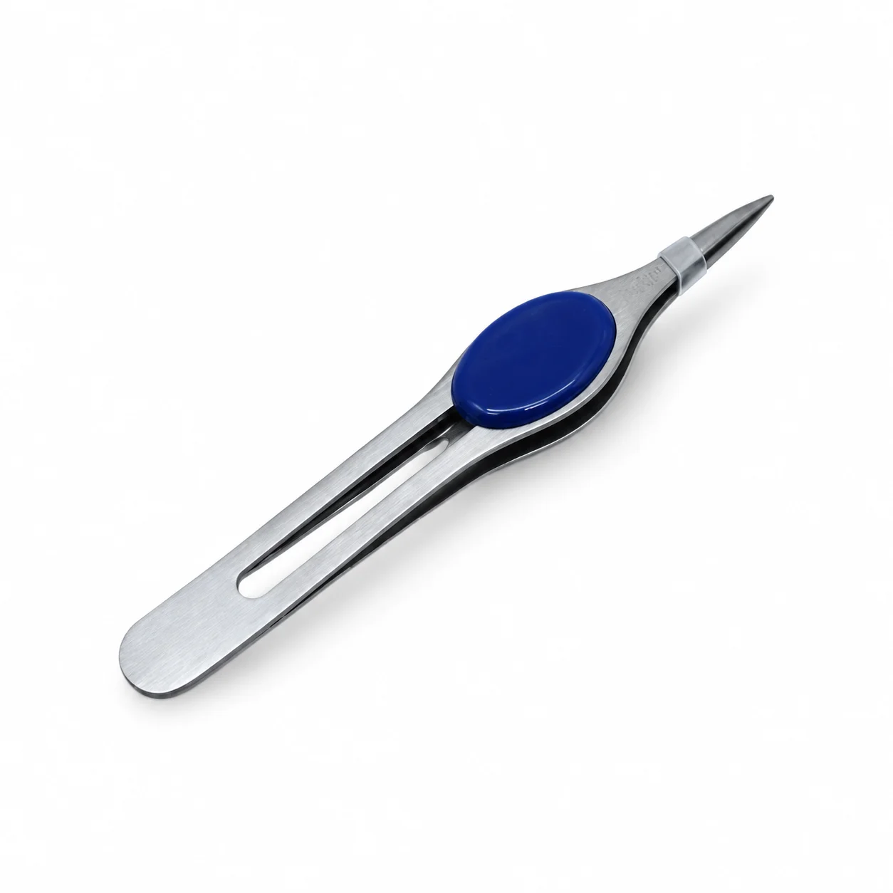 Pinza anatómica inoxidable con punta fina
