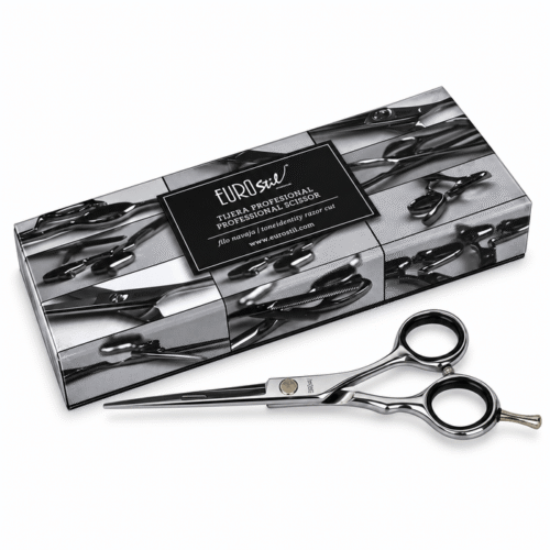 Tijeras de peluquería Eurostil filo navaja, 5,5 pulgadas