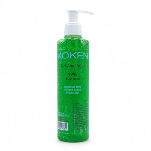 Gel corporal KOKEN Aloe Vera 99% con dosificador · 250 ml