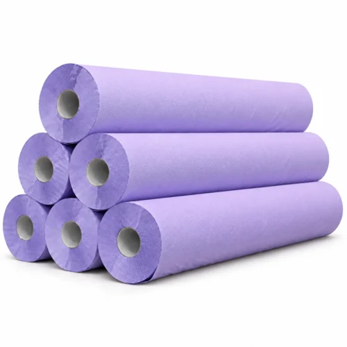 Seis rollos de papel camilla lila