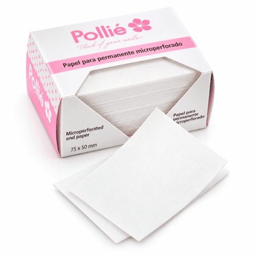 Papeles microperforados para manicura, caja de 100 unidades
