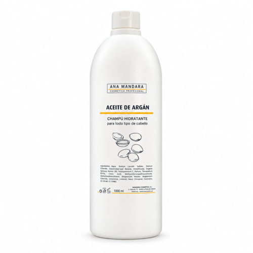 Champú Tassel con aceite de argán, 1000 ml