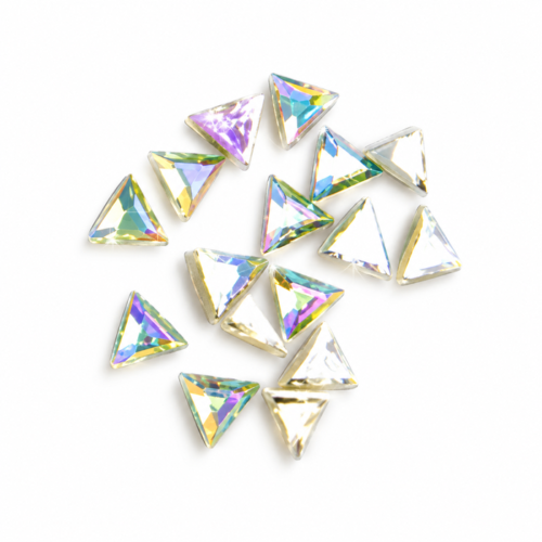 Triángulos de cristal para uñas · 20 unidades