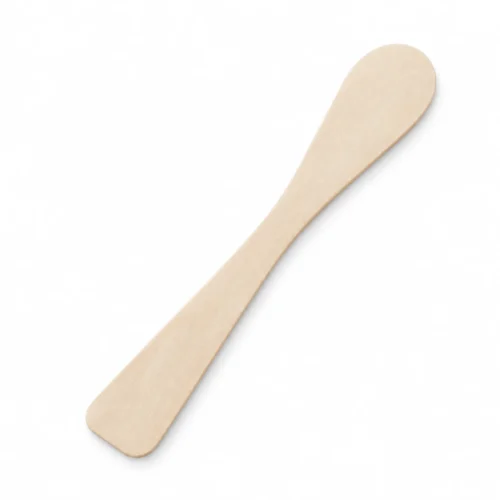 Espátula de madera tipo cuchara para estética · 20 cm