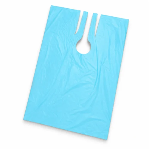 Capas azules de plástico para tinte · 50 desechables